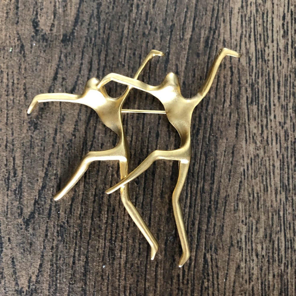 Broach Pin Gold Dancer